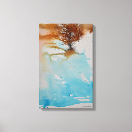 Art Tree Watercolor, handgemalt, Abstrakt Leinwanddruck
