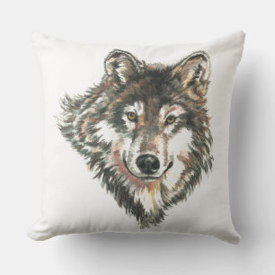 Art und Weise des Logos für graue Wolf Kissen