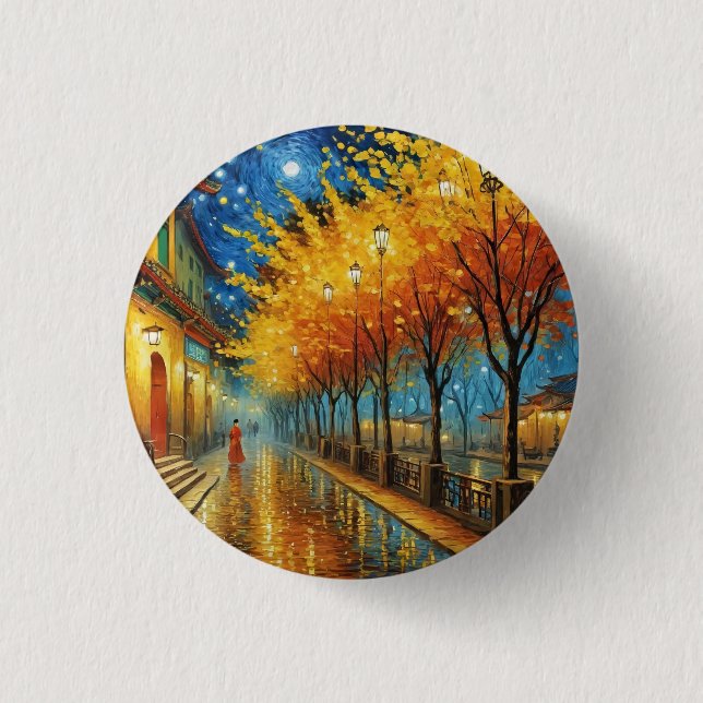 Art ・ Van Gogh ・ Ethereal Beauty Button (Vorderseite)