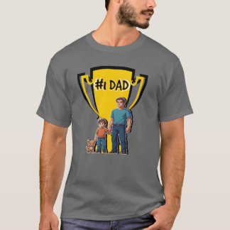 Art Vater und Sohn 8 Bits Nummer 1 Papa Retro T-Shirt