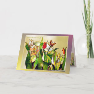 Art Verre Tulip Gratuit Carte moderne