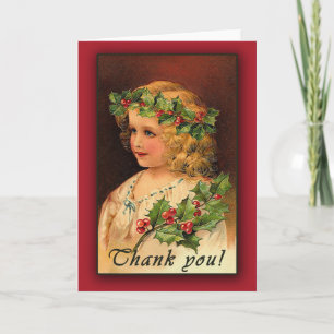 Art Victorien vintage Merci Cartes