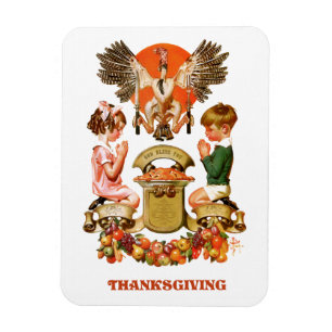 Art vintage Thanksgiving Magnets cadeaux