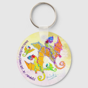 Art von Micheal Raglan Dragon Schlüsselanhänger