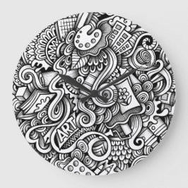Art Wall Clock Große Wanduhr