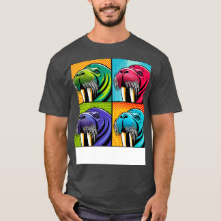 Art Walrus T-Shirt Marine Mammal Statement