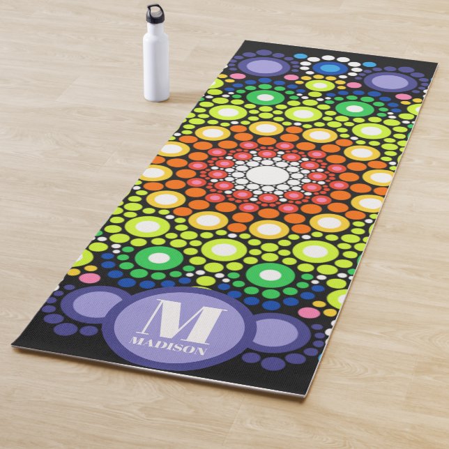 Art with Points Beautiful Manda Individuelle Name  Yogamatte (Beispiel)