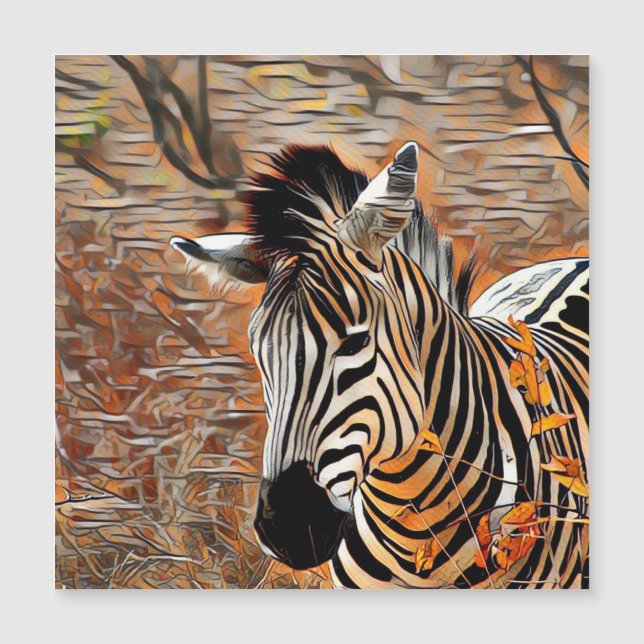 ArtAnimal Zebra Magnetkarte (Vorderseite)
