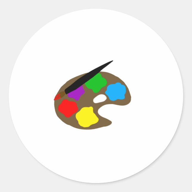 Artboard Paint Colors Runder Aufkleber (Vorderseite)