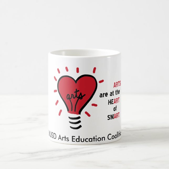 artbulblogobig, LAUSD Kunst-Bildungs-Koalition Kaffeetasse (Mittel)