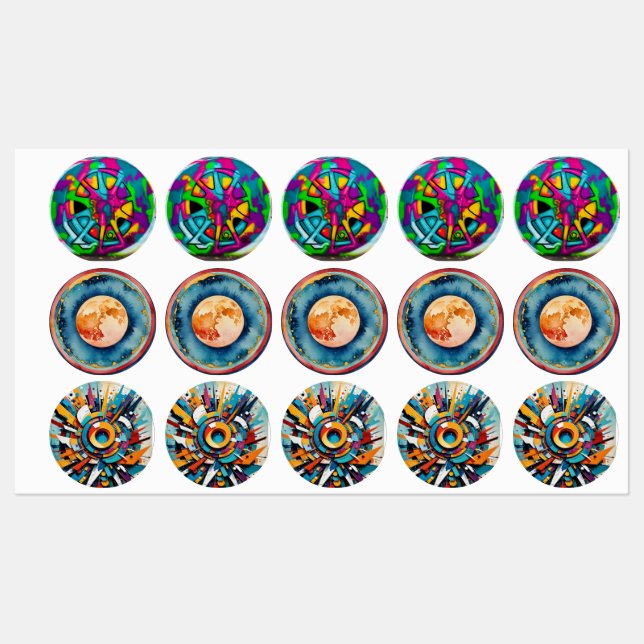 ArtBursts Etiketten (Blatt)