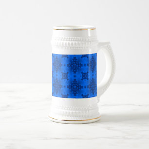 Artdeco-Blume im Retro-Stil Bierglas