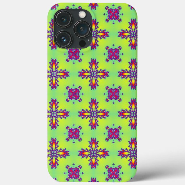 Artdeco-Blume im Retro-Stil Case-Mate iPhone Hülle (Rückseite)