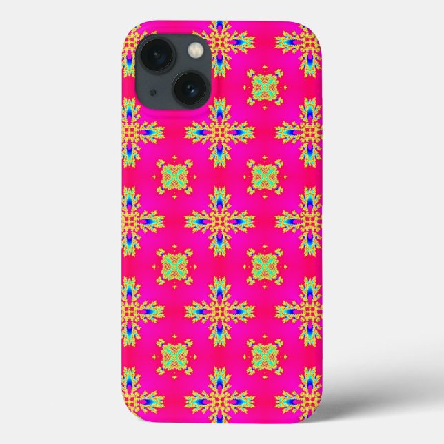 Artdeco-Blume im Retro-Stil Case-Mate iPhone Hülle (Rückseite)