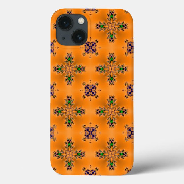 Artdeco-Blume im Retro-Stil Case-Mate iPhone Hülle (Rückseite)