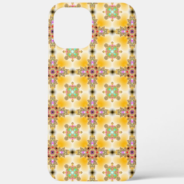 Artdeco-Blume im Retro-Stil Case-Mate iPhone Hülle (Rückseite)