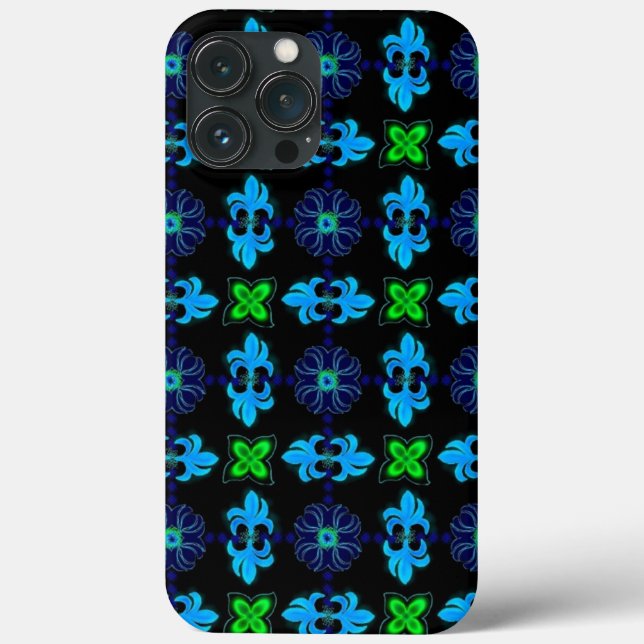 Artdeco-Blume im Retro-Stil Case-Mate iPhone Hülle (Rückseite)