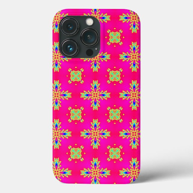 Artdeco-Blume im Retro-Stil Case-Mate iPhone Hülle (Rückseite)