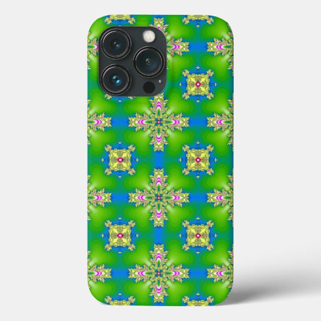 Artdeco-Blume im Retro-Stil Case-Mate iPhone Hülle (Rückseite)