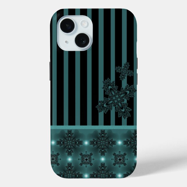 Artdeco-Blume im Retro-Stil Case-Mate iPhone Hülle (Rückseite)