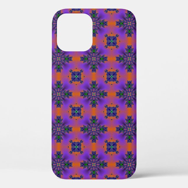 Artdeco-Blume im Retro-Stil Case-Mate iPhone Hülle (Rückseite)