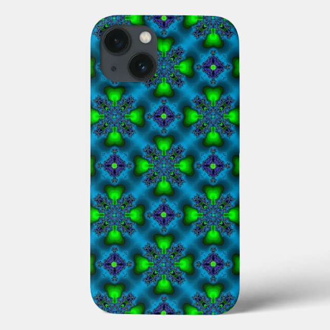 Artdeco-Blume im Retro-Stil Case-Mate iPhone Hülle (Rückseite)