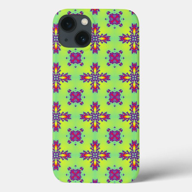 Artdeco-Blume im Retro-Stil Case-Mate iPhone Hülle (Rückseite)