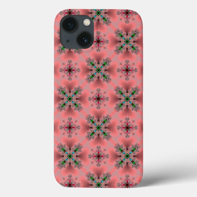 Artdeco-Blume im Retro-Stil Case-Mate iPhone Hülle (Rückseite)