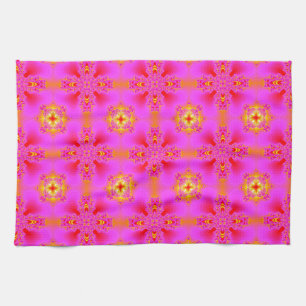 Artdeco-Blume im Retro-Stil Handtuch