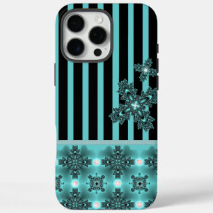 Artdeco-Blume im Retro-Stil iPhone 16 Pro Max Hülle
