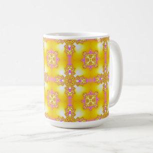 Artdeco-Blume im Retro-Stil Kaffeetasse