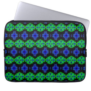 Artdeco-Blume im Retro-Stil Laptopschutzhülle