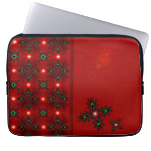 Artdeco-Blume im Retro-Stil Laptopschutzhülle