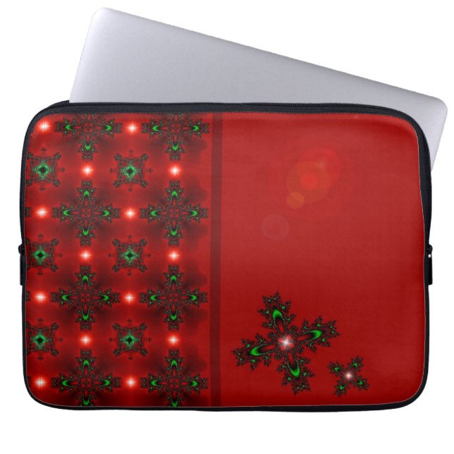 Artdeco-Blume im Retro-Stil Laptopschutzhülle (Vorderseite)