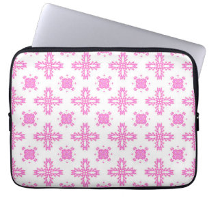Artdeco-Blume im Retro-Stil Laptopschutzhülle