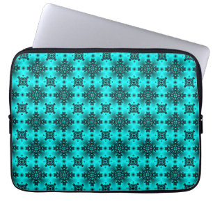 Artdeco-Blume im Retro-Stil Laptopschutzhülle