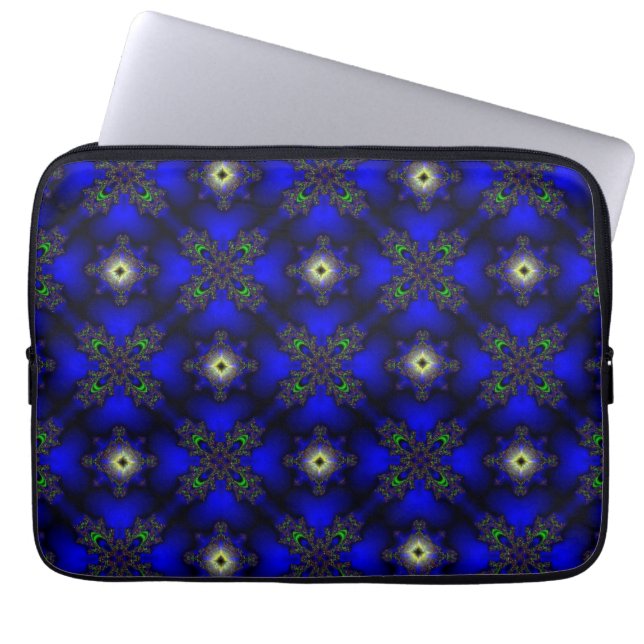 Artdeco-Blume im Retro-Stil Laptopschutzhülle (Vorderseite)