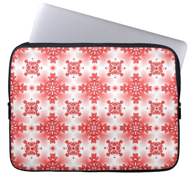 Artdeco-Blume im Retro-Stil Laptopschutzhülle (Vorderseite)