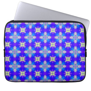 Artdeco-Blume im Retro-Stil Laptopschutzhülle