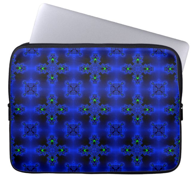 Artdeco-Blume im Retro-Stil Laptopschutzhülle (Vorderseite)