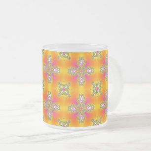 Artdeco-Blume im Retro-Stil Mattglastasse