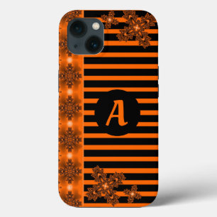 Artdeco-Blume im Retro-Stil mit Monogramm Case-Mate iPhone Hülle