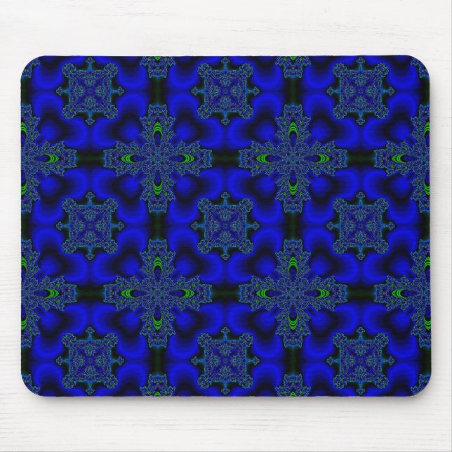 Artdeco-Blume im Retro-Stil Mousepad (Vorne)