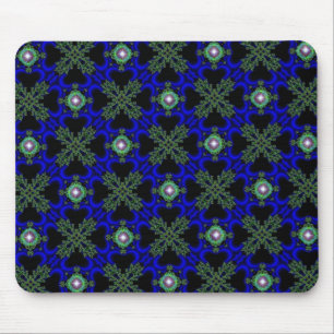 Artdeco-Blume im Retro-Stil Mousepad