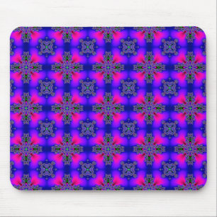 Artdeco-Blume im Retro-Stil Mousepad