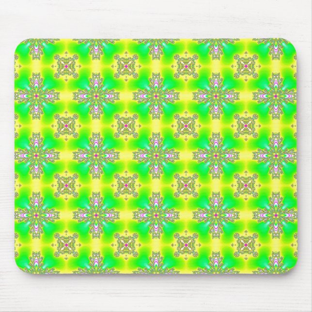Artdeco-Blume im Retro-Stil Mousepad (Vorne)