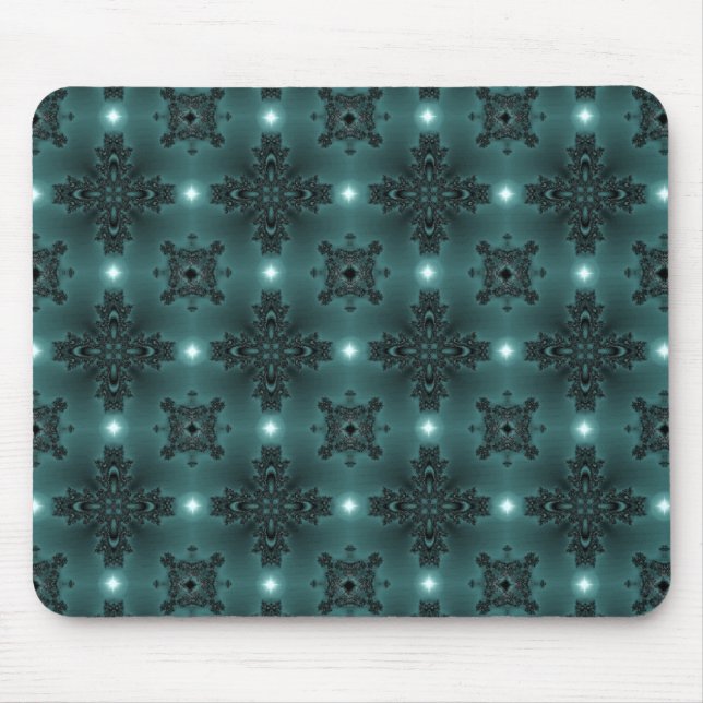 Artdeco-Blume im Retro-Stil Mousepad (Vorne)