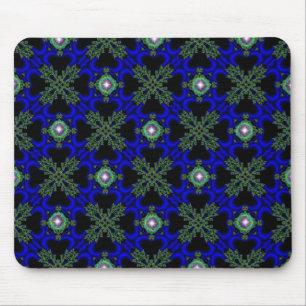 Artdeco-Blume im Retro-Stil Mousepad