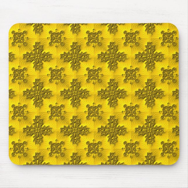 Artdeco-Blume im Retro-Stil Mousepad (Vorne)