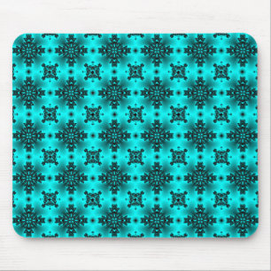 Artdeco-Blume im Retro-Stil Mousepad